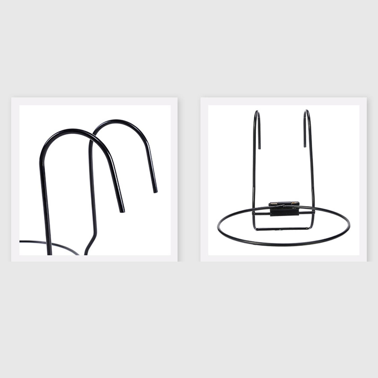 Iron Plants Pot Holder Round Iron Hooks Hanger Porch Indoor Outdoor