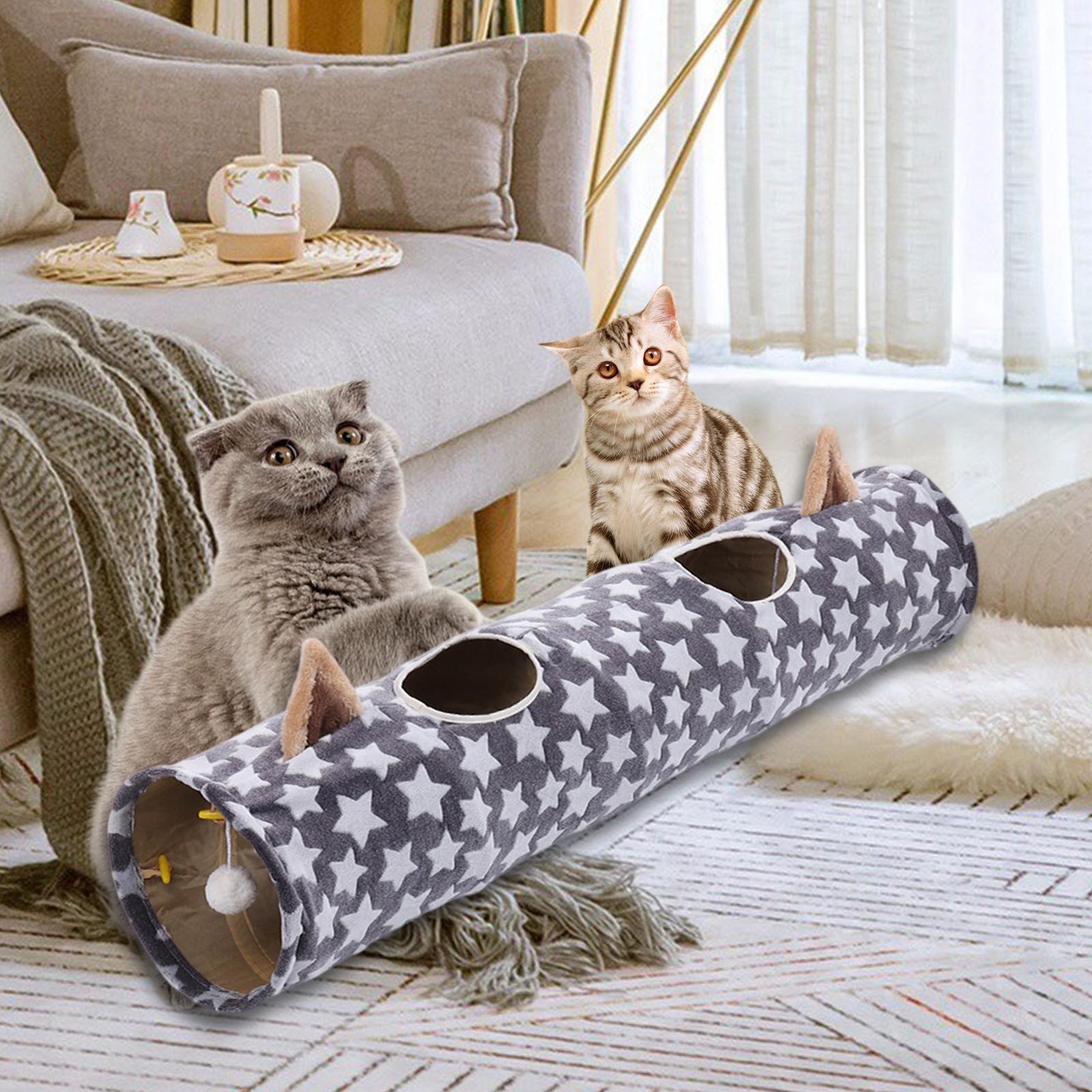 Cat Toys Collapsible Tunnel Interactive Toy for Rabbits Puppy