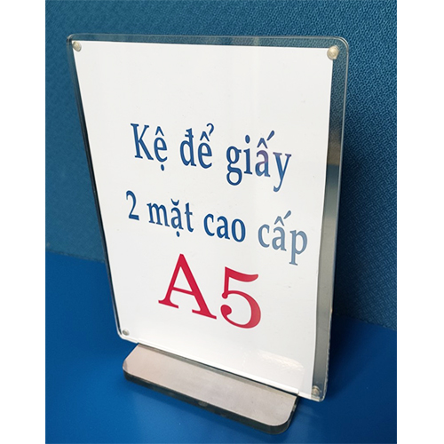 Kệ để giấy 2 mặt cao cấp khổ A5 đứng