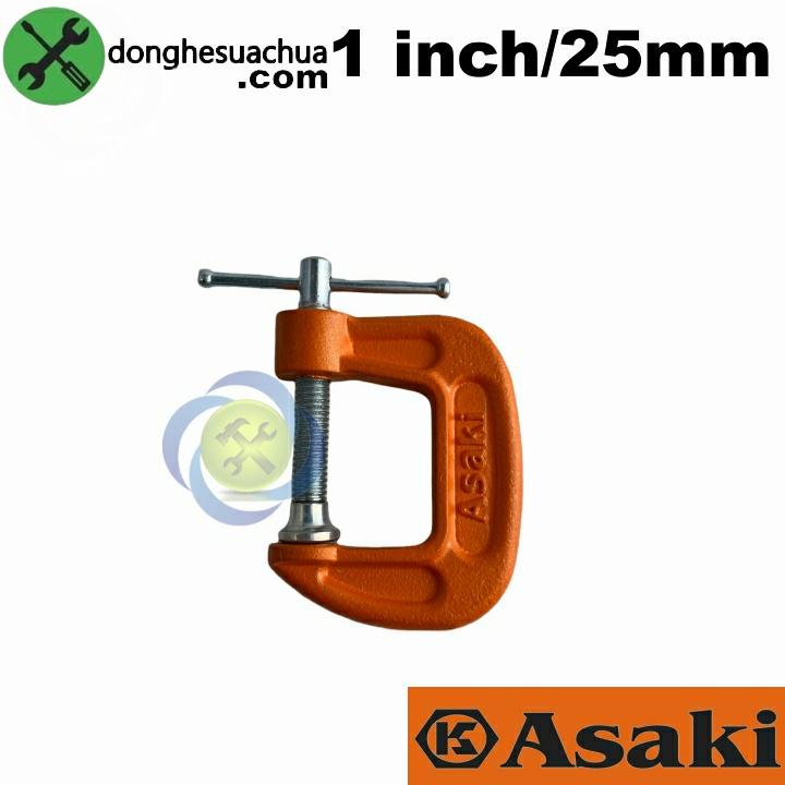 Cảo chữ C ASAKI AK-6259 loại 1 inch 25mm