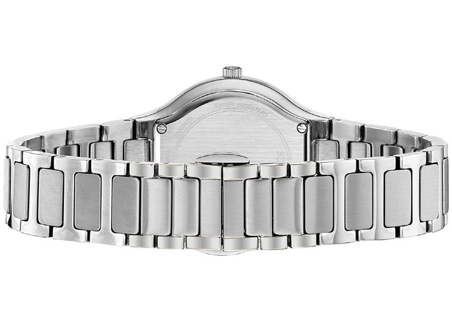 Đồng Hồ Nữ Bulova Đính Kim Cương Dây Thép Không Gỉ 96R231 - Mặt Xà Cừ
