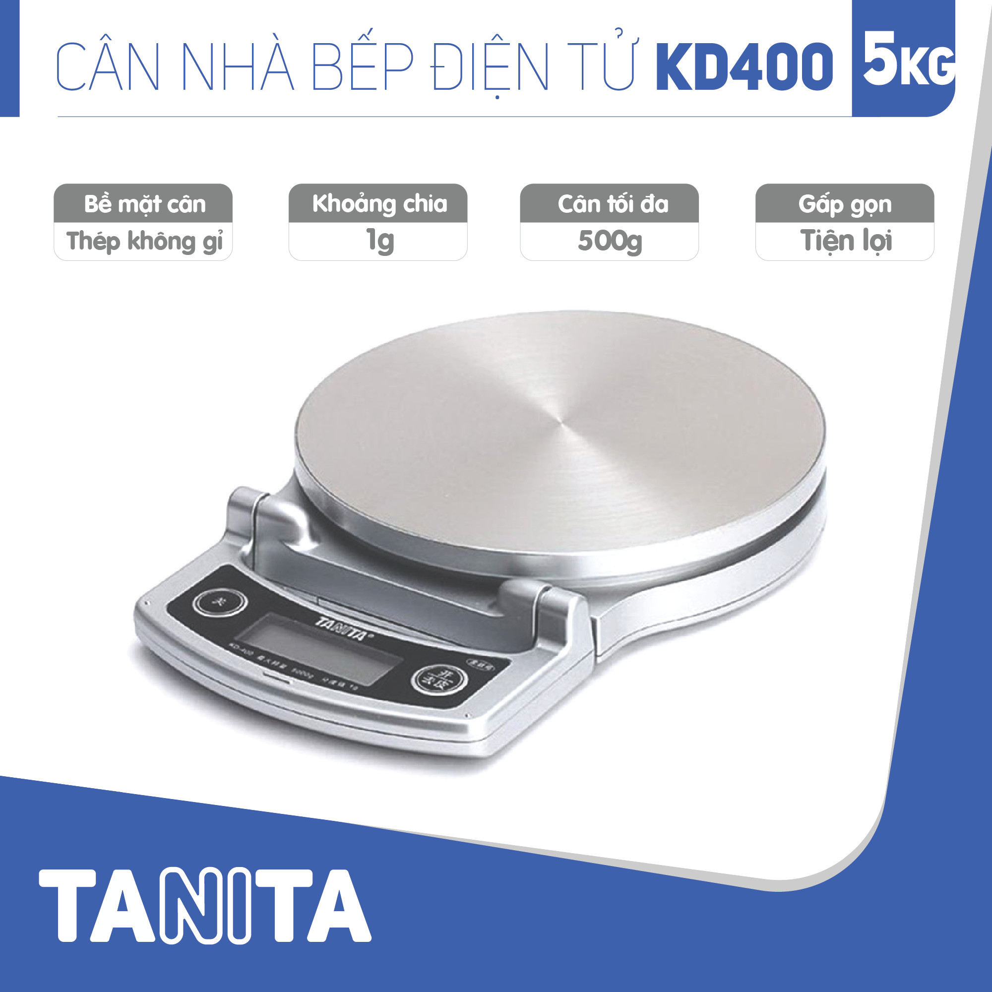 Cân điện tử nhà bếp TANITA KD400 (5kg) (Chính hãng Nhật Bản), Cân thực phẩm 5kg, Cân thức ăn 5kg, Cân nhà bếp 5kg, Cân Nhật, Cân trọng lượng, Cân chính hãng, Cân thực phẩm, Cân thức ăn, Cân tiểu ly điện tử, Cân chính xác, Cân làm bánh