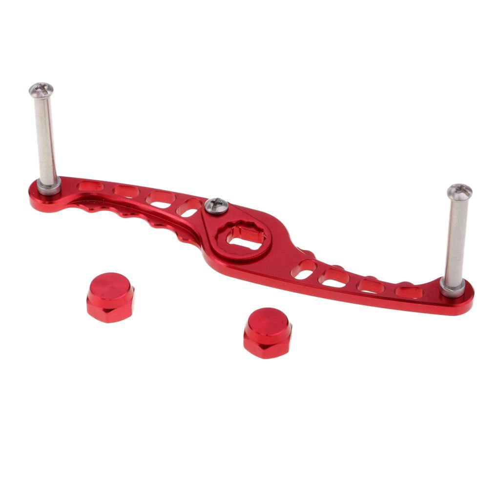 2pcs Aluminum Alloy Fishing Reel Handle Rocker Arm for Baitcasting DIY