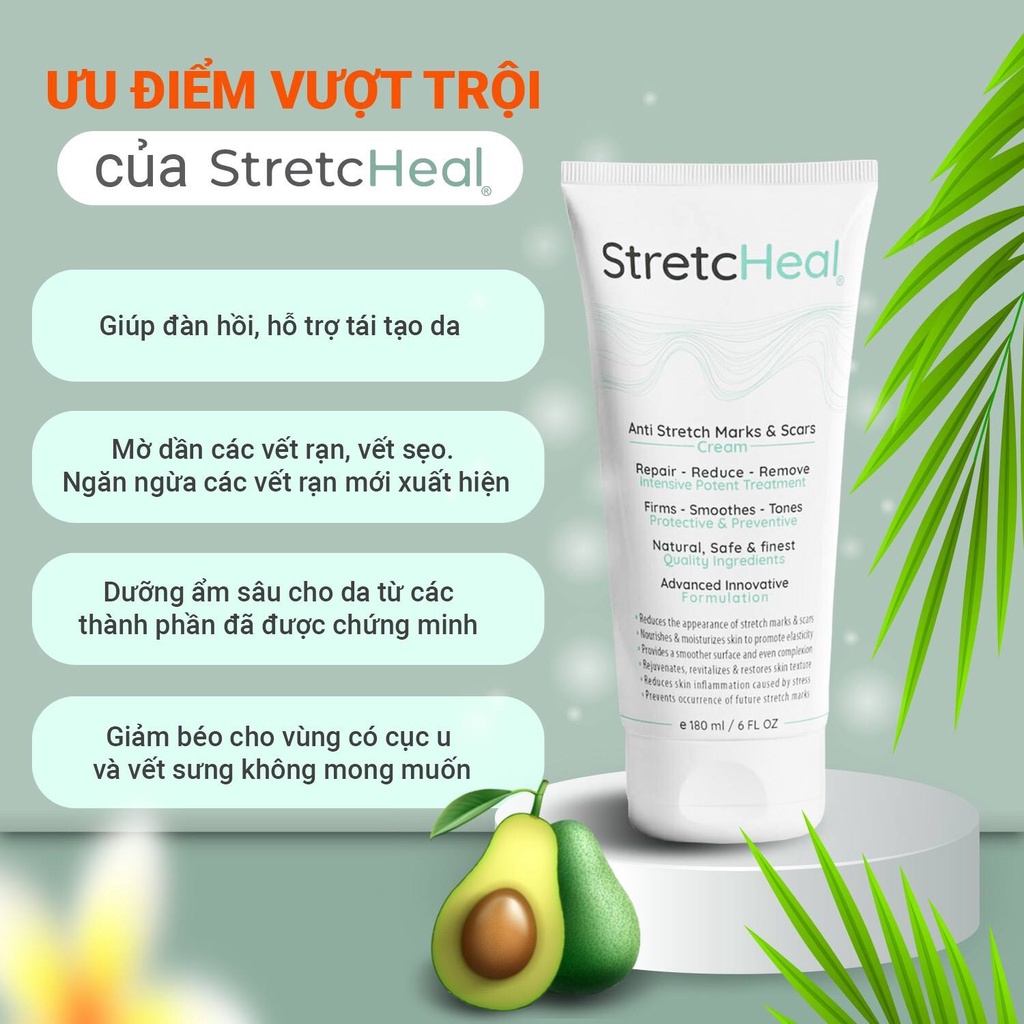 Kem Rạn StretcHeal 180ml Chính Hãng Made in USA