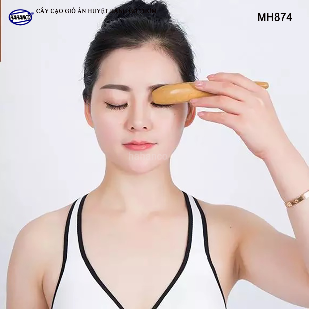 COMBO 2 Cây Cạo Gió Day ấn huyệt bằng gỗ thơm - Giúp đả thông kinh mạch và lưu thông khí huyết