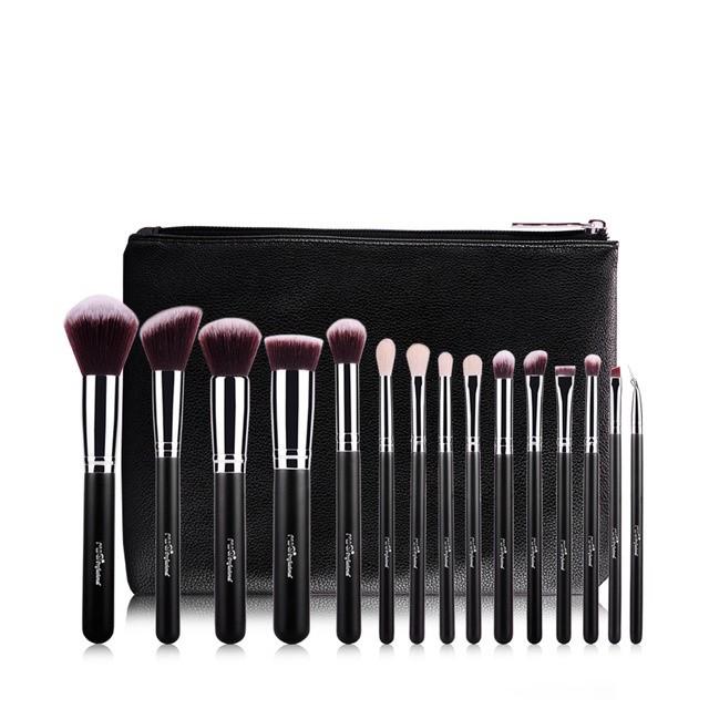 Bộ cọ trang điểm chuyên nghiệp cao cấp 15 cây MSQ Luxury Classic 15 psc Antipacterial Pro Brush Set