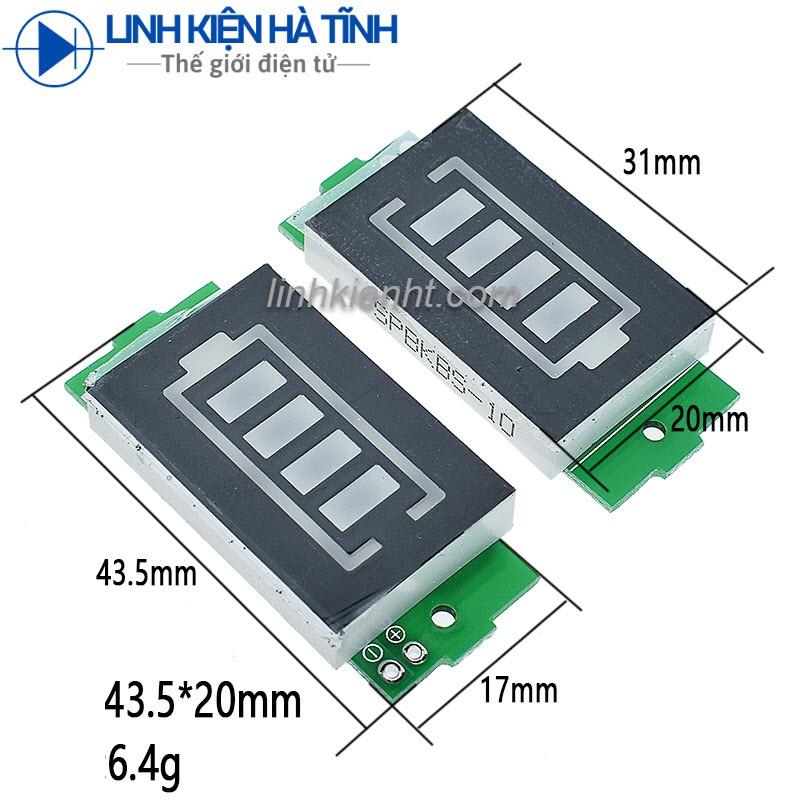 Bảng hiển thị đo dung lượng pin lithium LED bảng chỉ báo pin lithium Module led báo pin đa năng