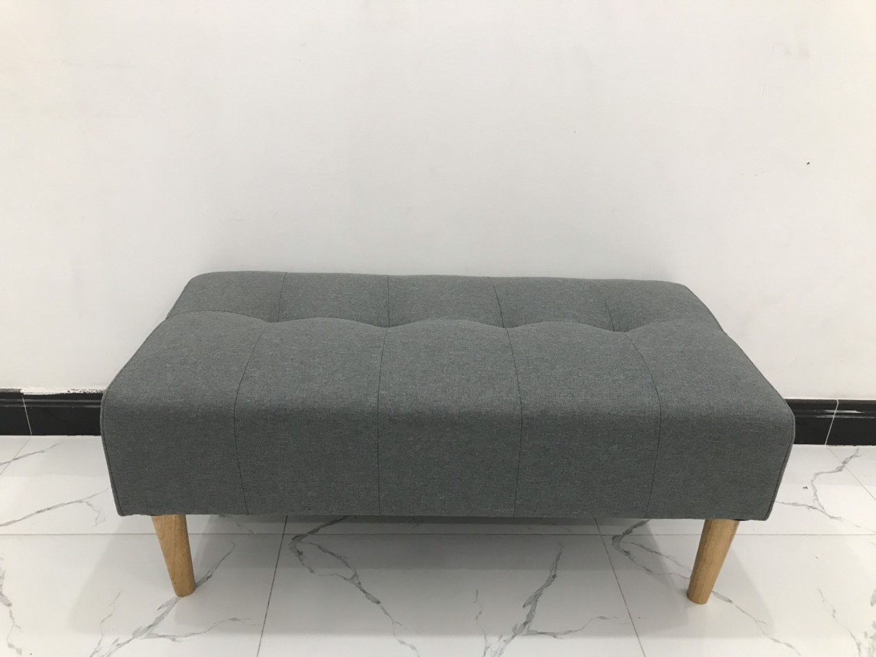 Ghế sofa đôn mini chữ nhật xám đậm nhiều kích cỡ