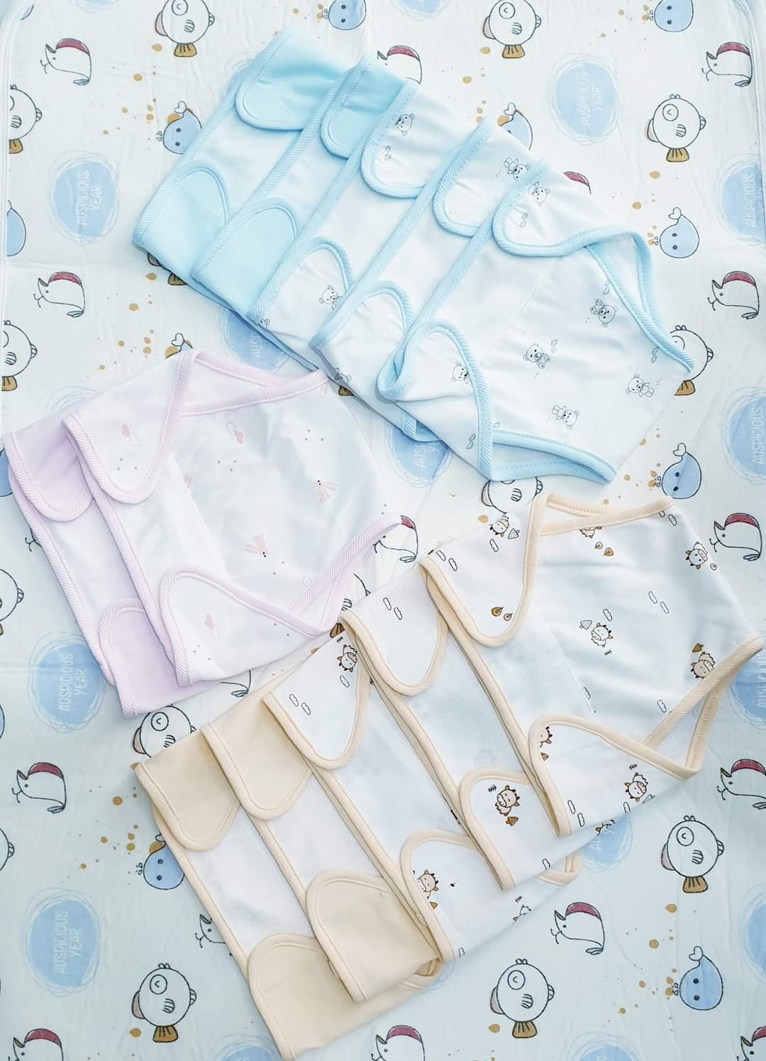 Set 10 Tã Vải Sơ Sinh cotton TOMTOM BABY | Size 1,2,3 cho bé sơ sinh -9kg | Chất vải cotton mềm, mịn, thoáng khí