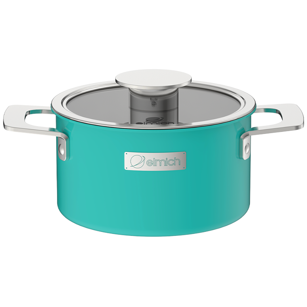 Nồi Inox Liền Khối Elmich Hera - Xanh - 22Cm