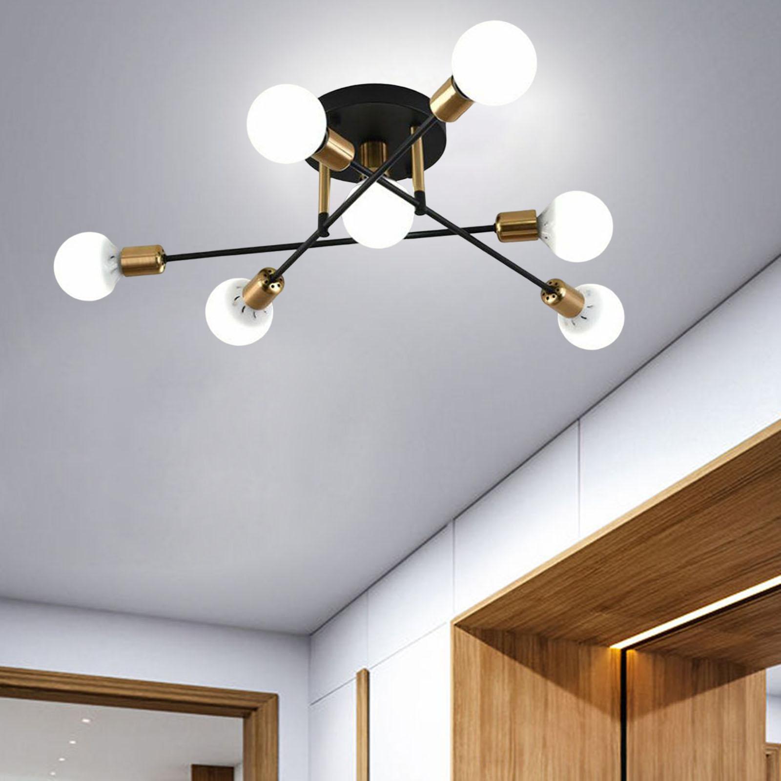Sputnik Chandelier Modern Pendant Lighting Ceiling Light Fixture for Living Room, Kitchen, Bedroom, Dining Room