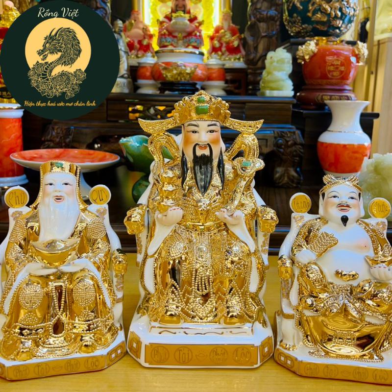 [HÀNG CAO CẤP] Tượng Thờ Thần Tài Thổ Địa RỒNG VIỆT, Ông Thần phát dát vàng kim cao cấp