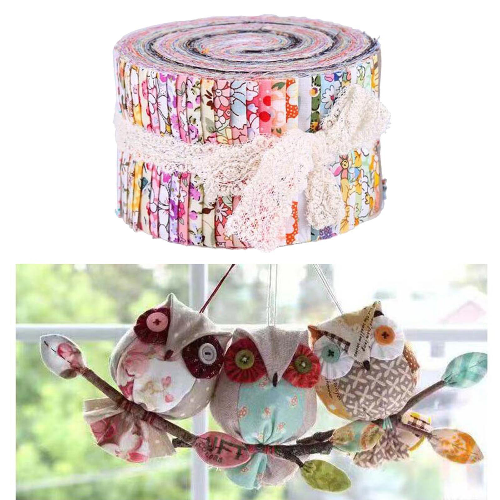 Fabric Strips Jelly Rolls Sewing Quilting DIY Craft Fabric for Patchwork