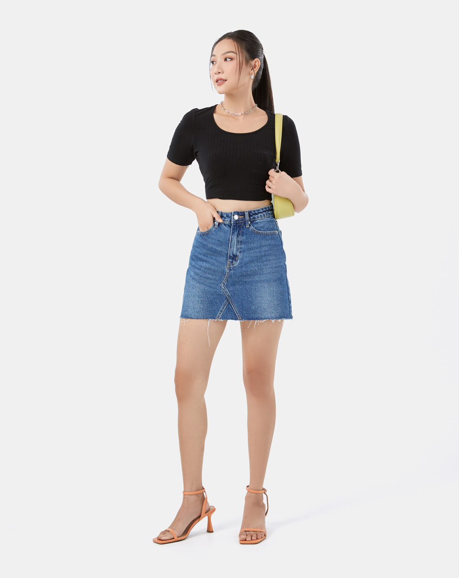 Váy nữ thời trang JUNO Mini Denim Skirt JNVLU011