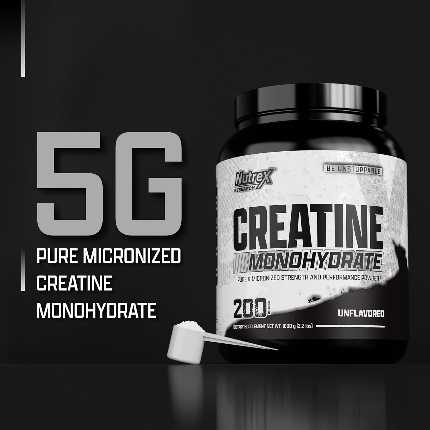 Nutrex Creatine Monohydrate Drive 1000 gram - Hỗ Trợ Tăng Sức Mạnh Cơ, Phục Hồi Phát Triển Cơ Bắp