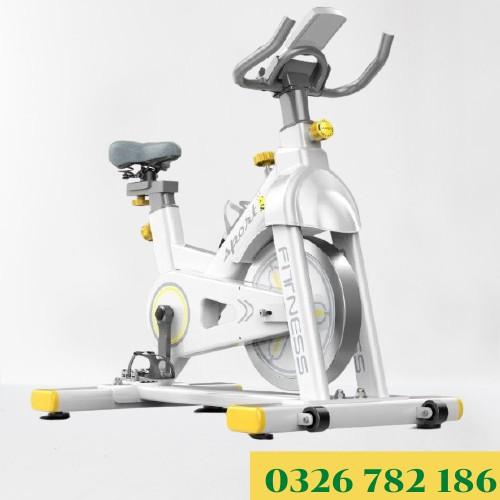 Xe đạp tập gym màu trắng xám kiểu dáng hiện đại Sport Fitness