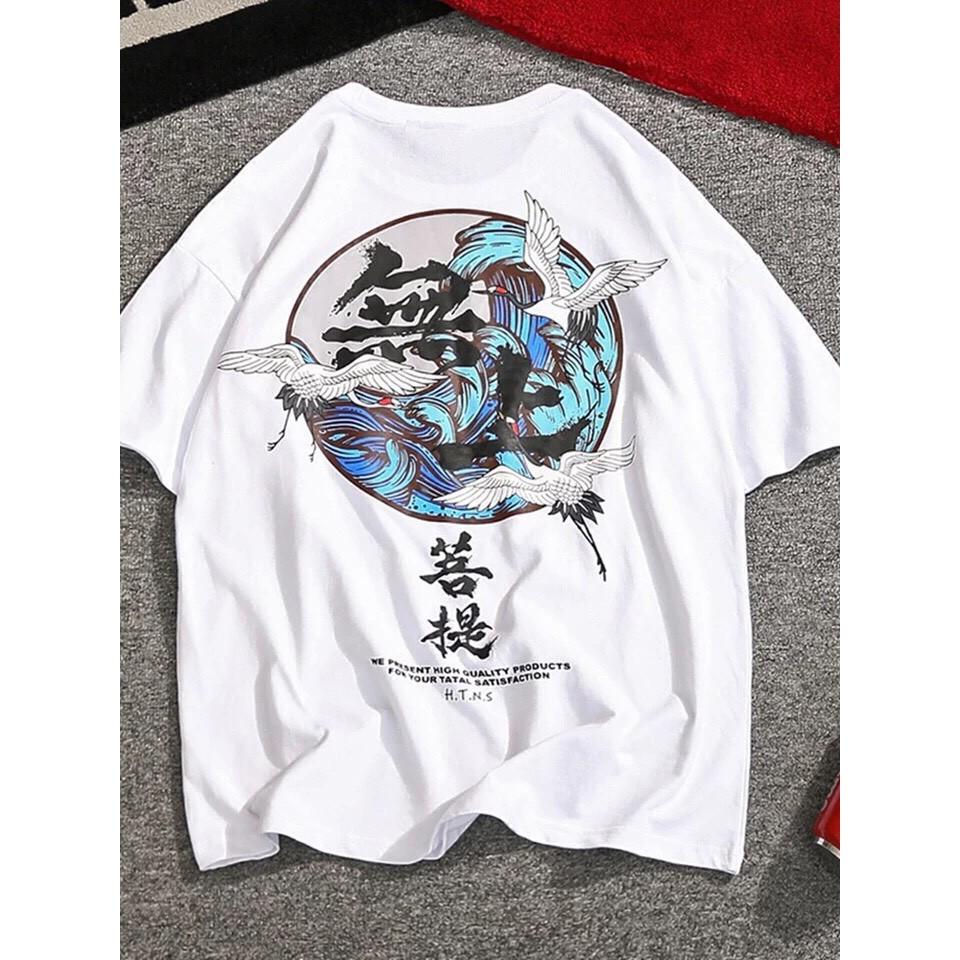 Áo thun tay lỡ vải cotton co giãn y hình