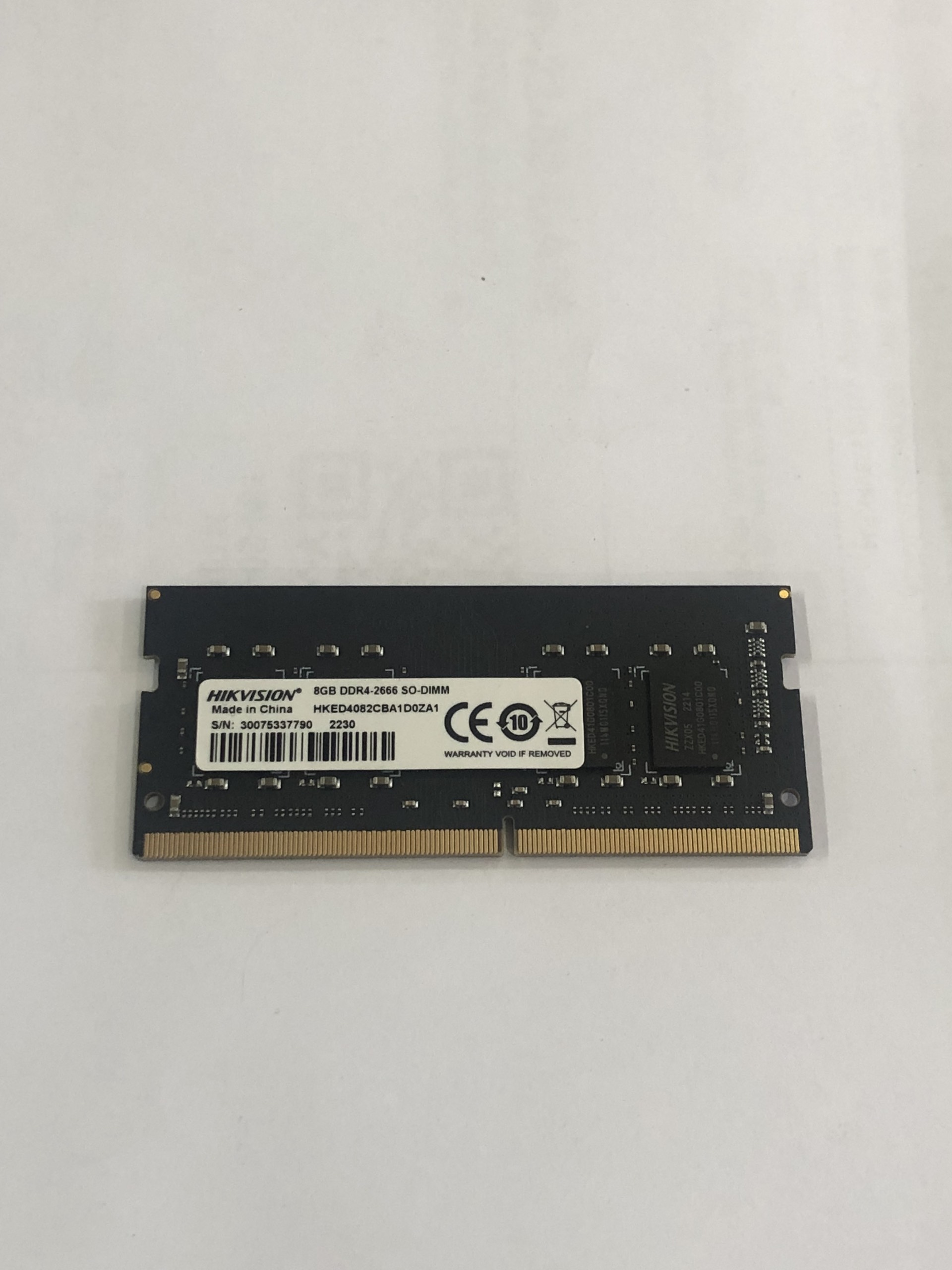 Bộ nhớ trong S1 HIKVISION DDR4 8Gb 2666MHz cho Laptop HKED4082CBA1D0ZA1 - Hàng chính hãng bảo hành 36 tháng