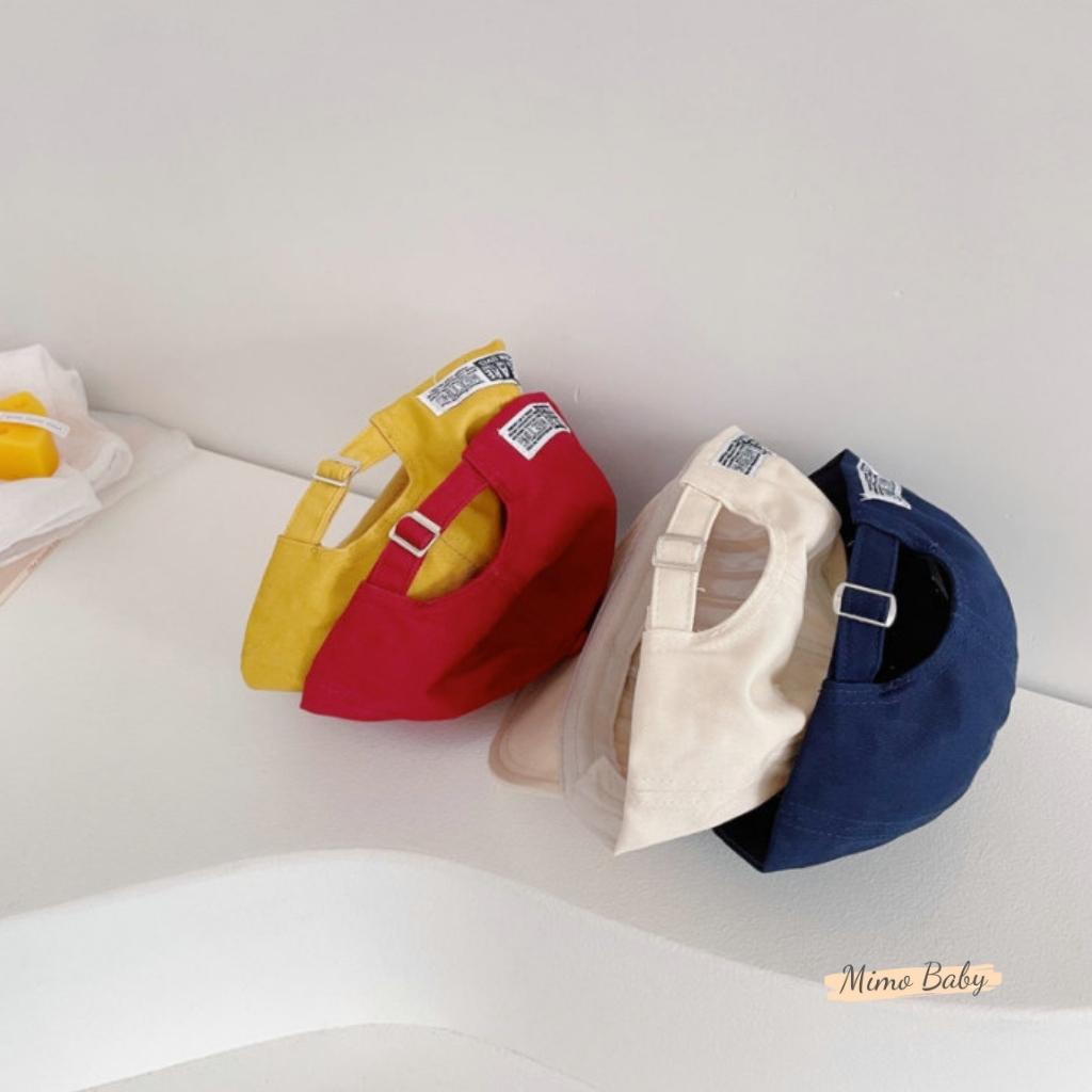 Hình ảnh Mũ lưỡi trai vải mềm in hình chữ cái dễ thương cho bé MH122 Mimo Baby
