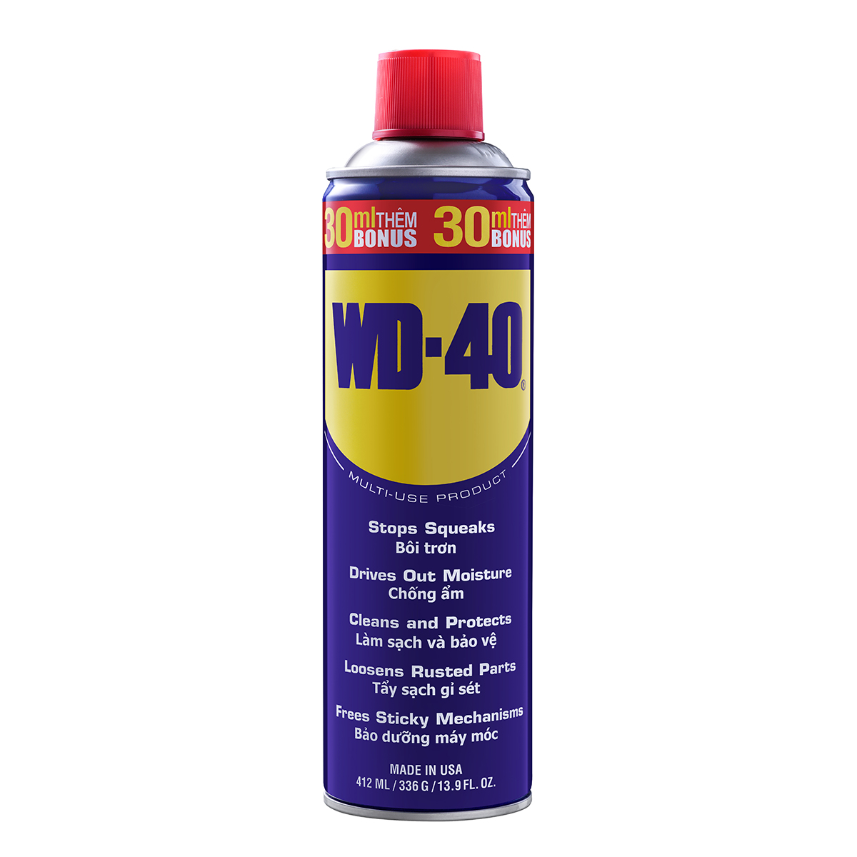 Hình ảnh Dầu Bôi Trơn Chống Rỉ Sét Làm Sạch Thẩm Thấu Chống Ẩm Bảo Vệ WD-40 (412ml)