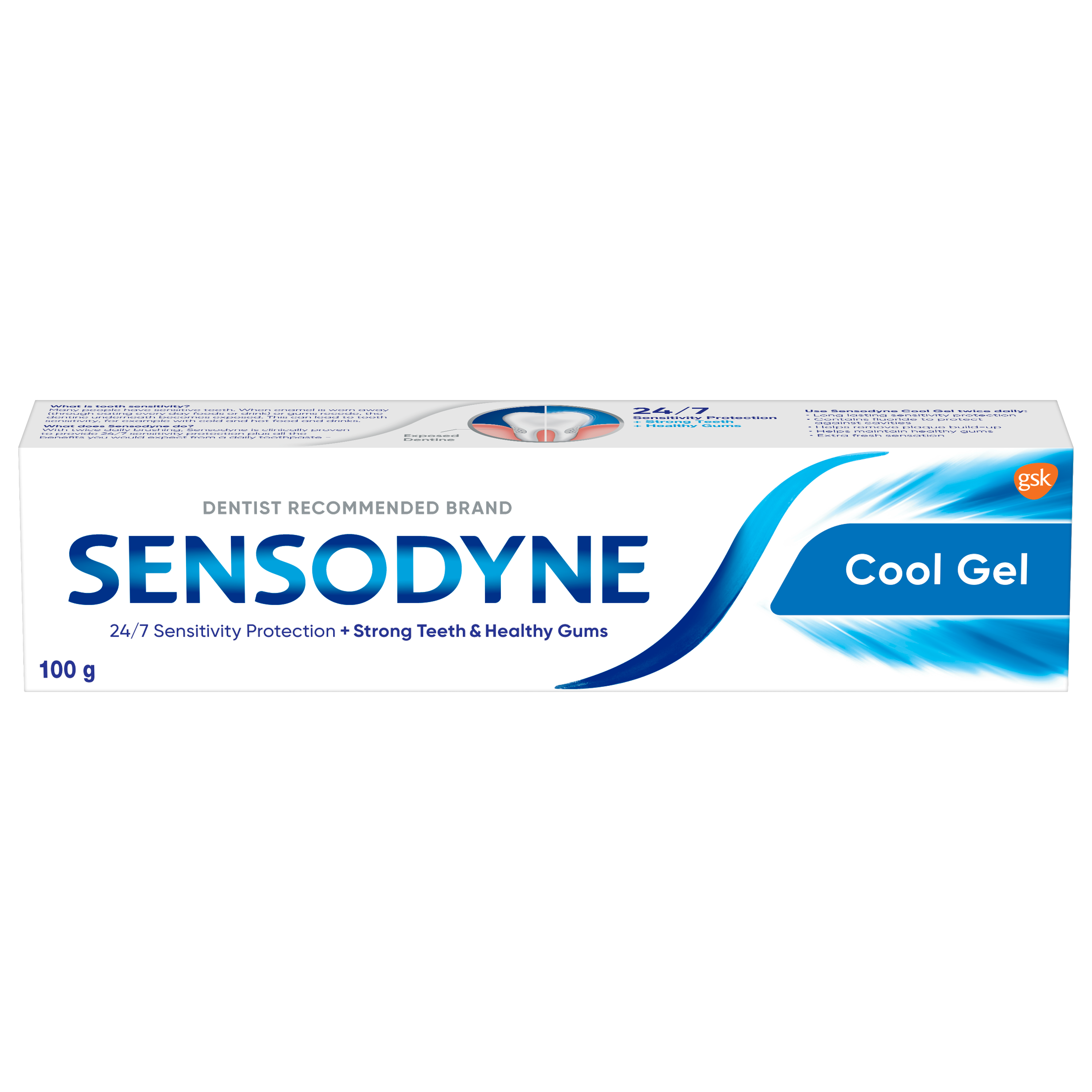 Kem đánh răng Sensodyne Cool Gel mát lạnh (100g)