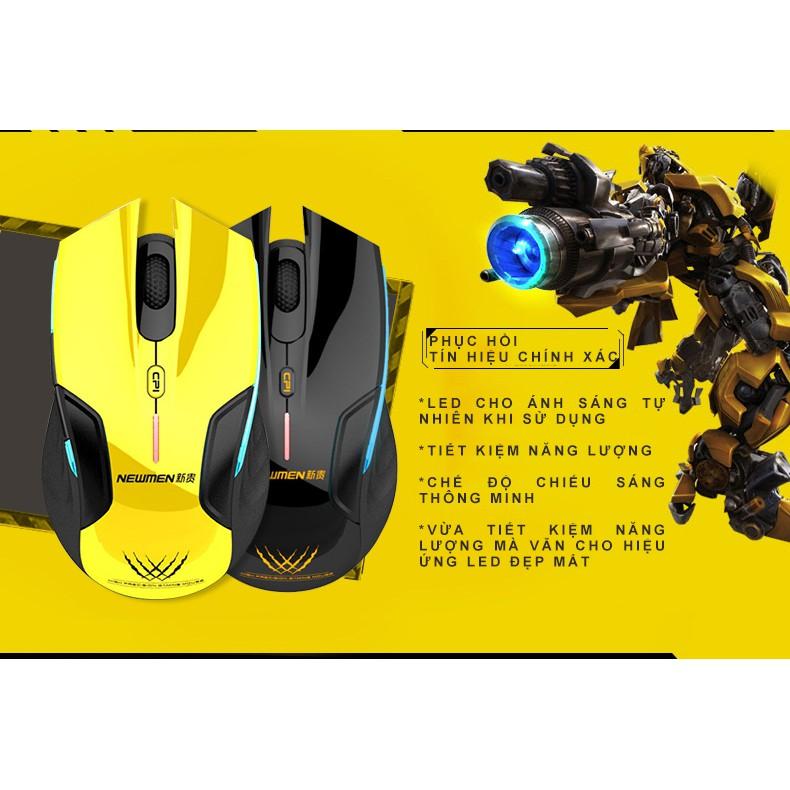 Chuột NEWMEN E500-Y/E500Lite Gaming không dây đa giao thức Chính Hãng