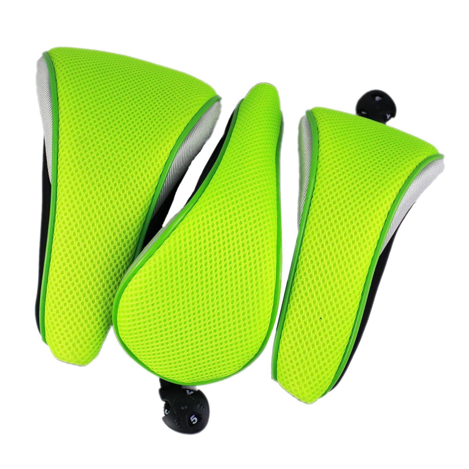 Golf Head Covers 5 Fairway Woods Headcovers for Golf Clubs 3pcs