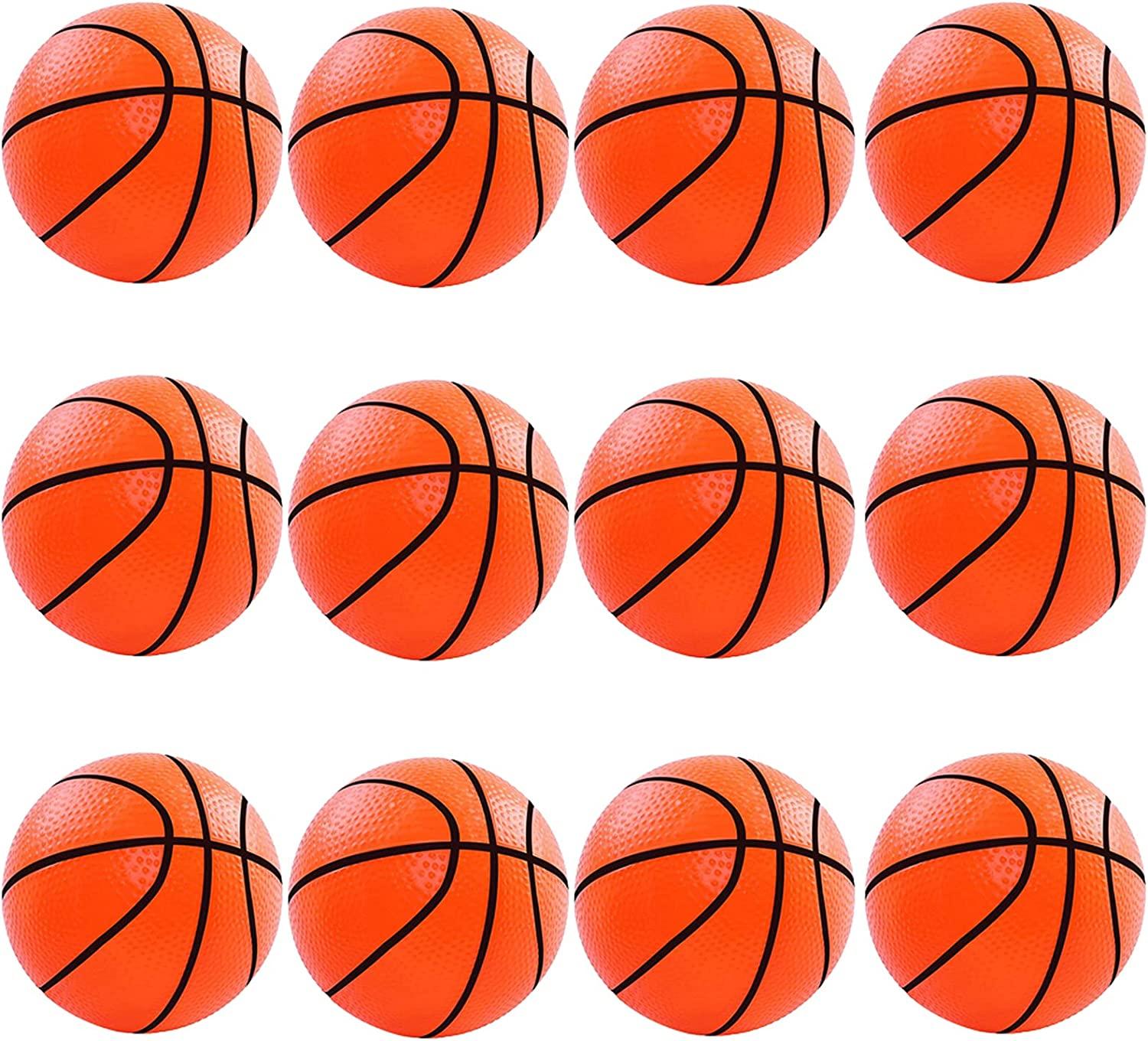 12 quả bóng rổ mini dành cho trẻ em và trẻ mới biết đi - Bóng rổ mini 16cm dành cho thể thao, bể bơi, tiệc theo chủ đề