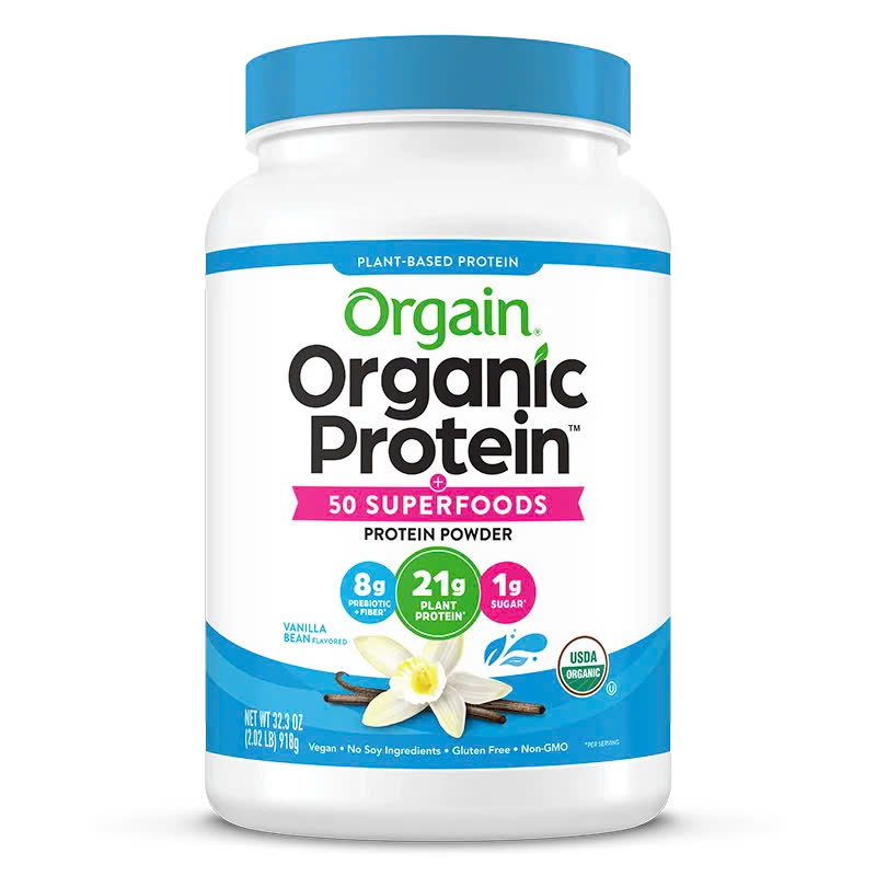 [Tem Công ty] Bột Protein Thực Vật Hữu Cơ Orgain Organic Protein 50 Superfoods (918g), Bổ Sung Đạm Cho Người Ăn Chay