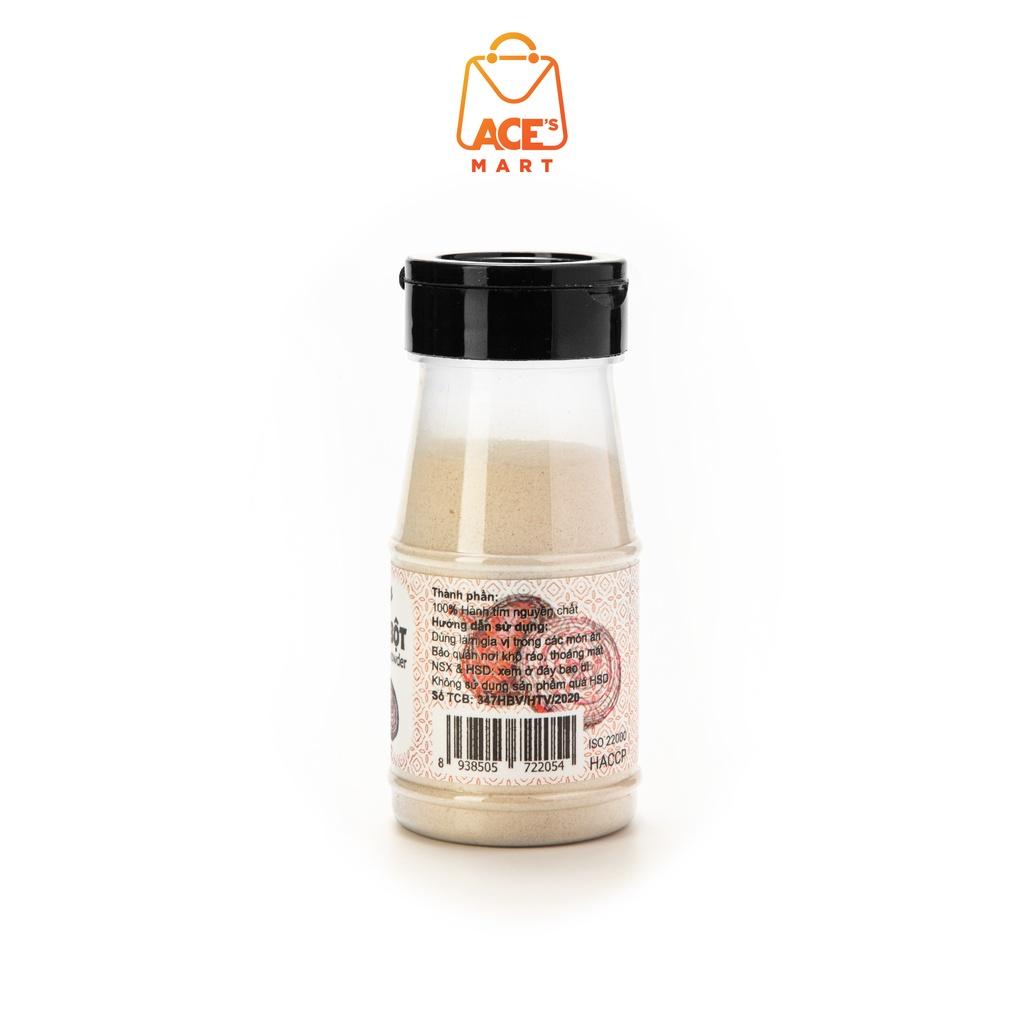 Bột hành nguyên chất Vipep 70g - gia vị chế biến xay nhuyễn từ tự nhiên, tiện lợi tẩm ướp thịt, nấu phở, nêm canh