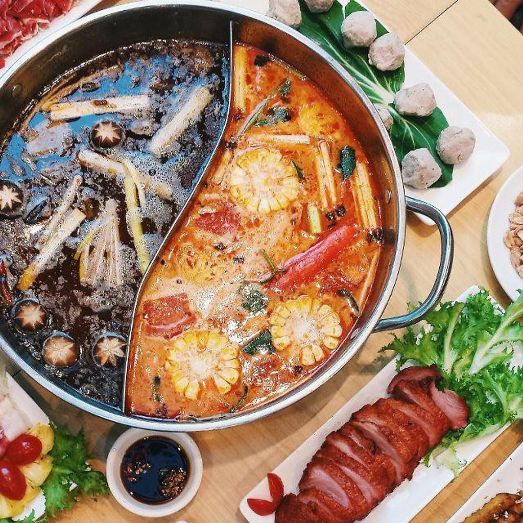 Nồi lẩu 2 ngăn inox