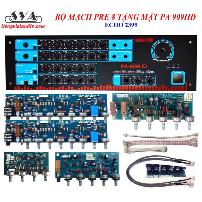 BỘ MẠCH PRE MIC 8 VOLUME HD909