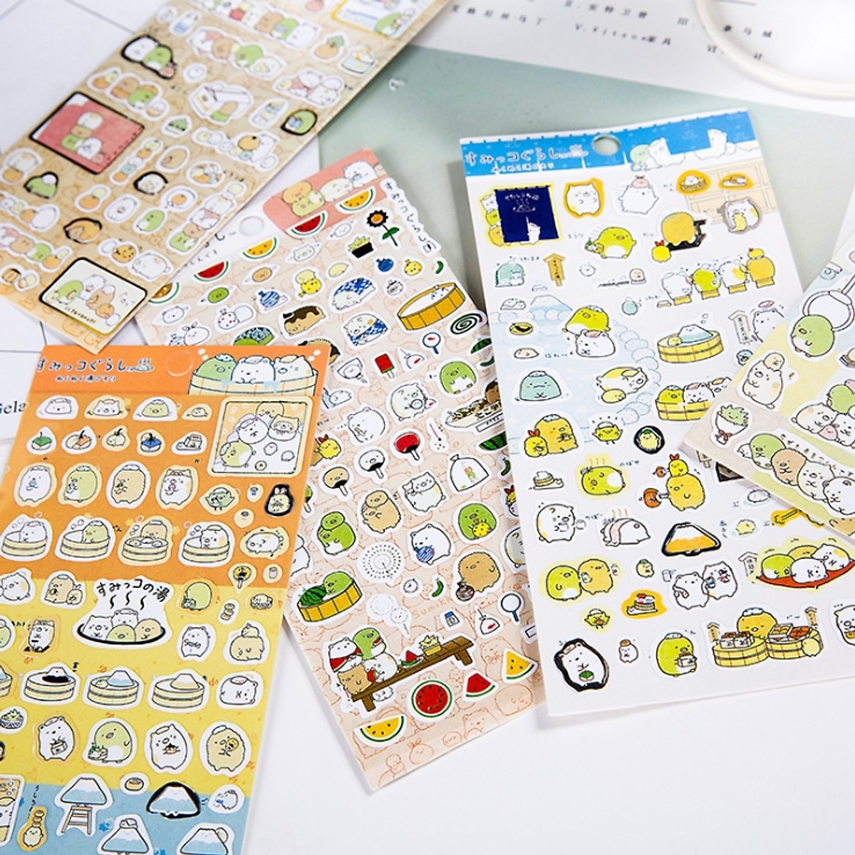 Bộ 2 tấm Sticker trang trí Kawaii (trang trí nhật ký, sổ kế hoạch) - Giao mẫu ngẫu nhiên