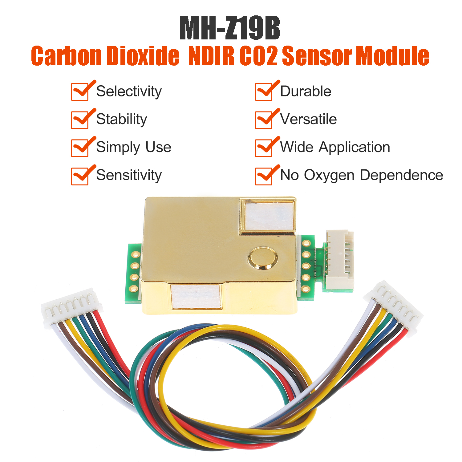 MH-Z19B infrared Carbon Dioxide Sensor For Air CO2 Concentration Monitor DE NEU 