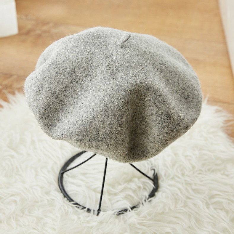 Mũ nồi , mũ vải dạ basic ,mũ beret Hàn Quốc xinh xắn - Tặng kèm 1 đôi tất hài Lali