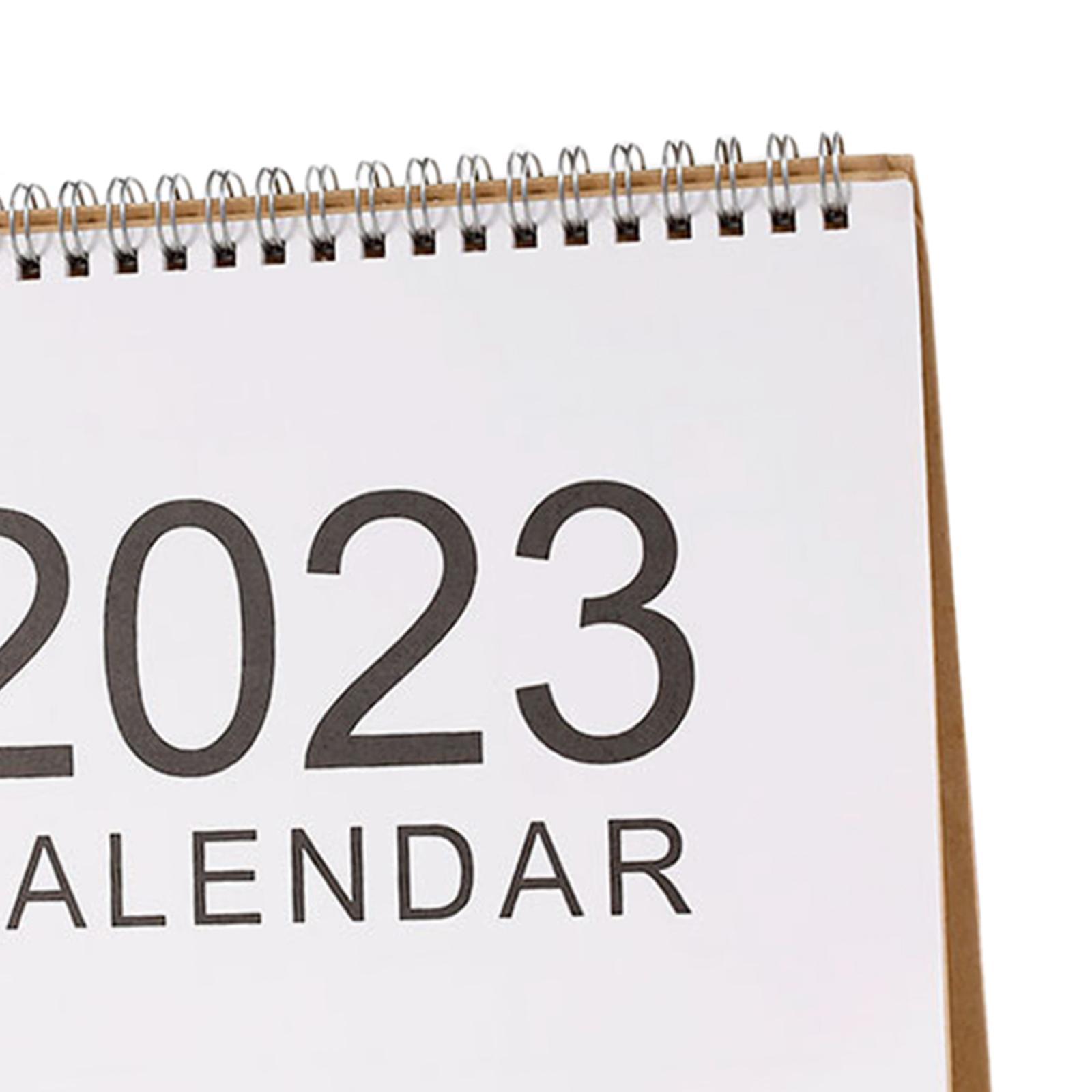 2 Desktop Schedule Planner Sheet ,Monthly 2023 Desk Calendar for Office
