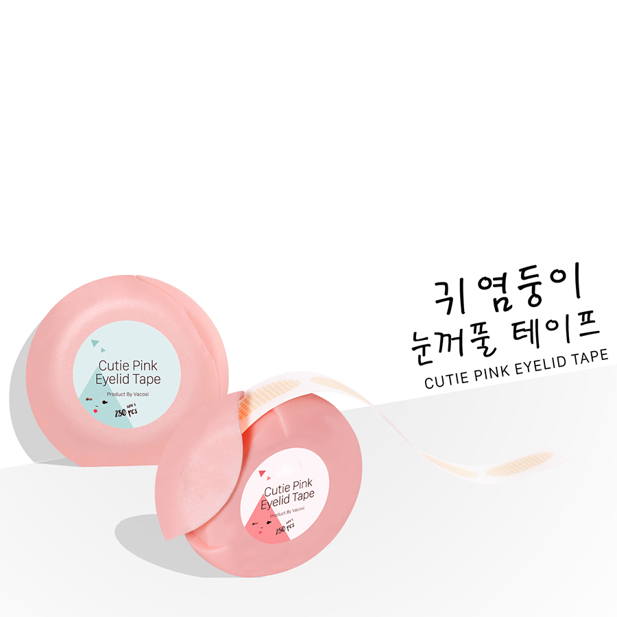 Cuộn dán mí Cutie Pink Eyelid Tape (Size L 280 miếng)