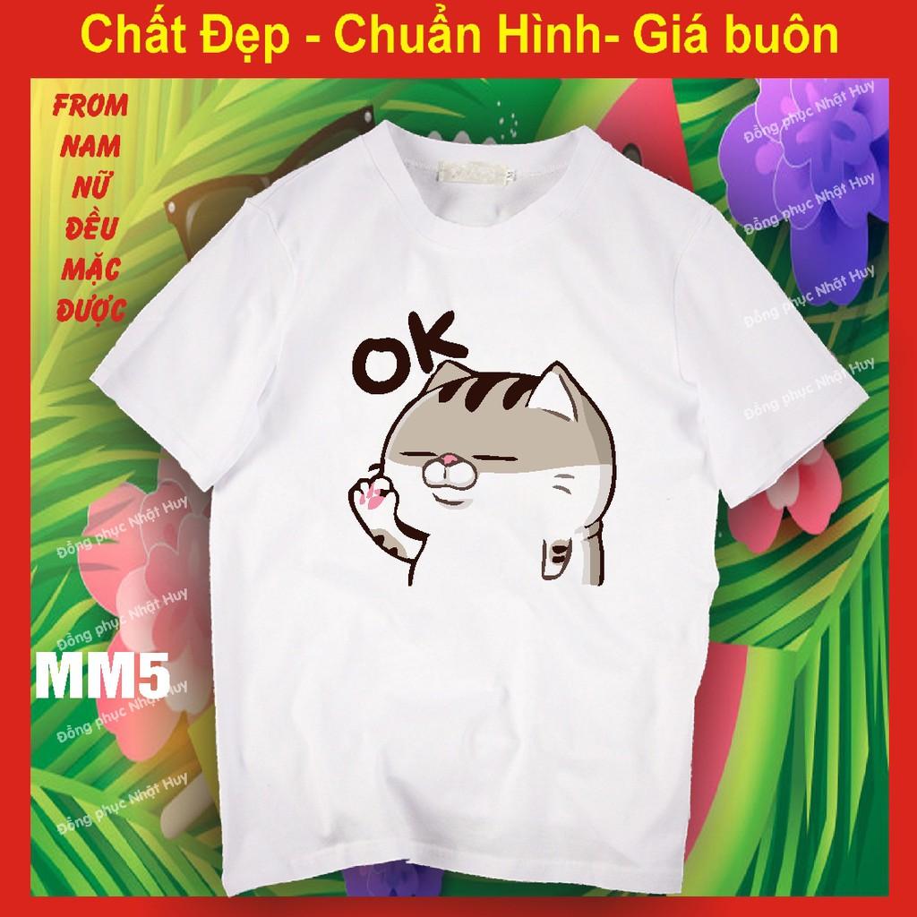 Áo thun mèo cat ami bụng bự m5,chất đẹp, bao đổi trả meo meo, phông