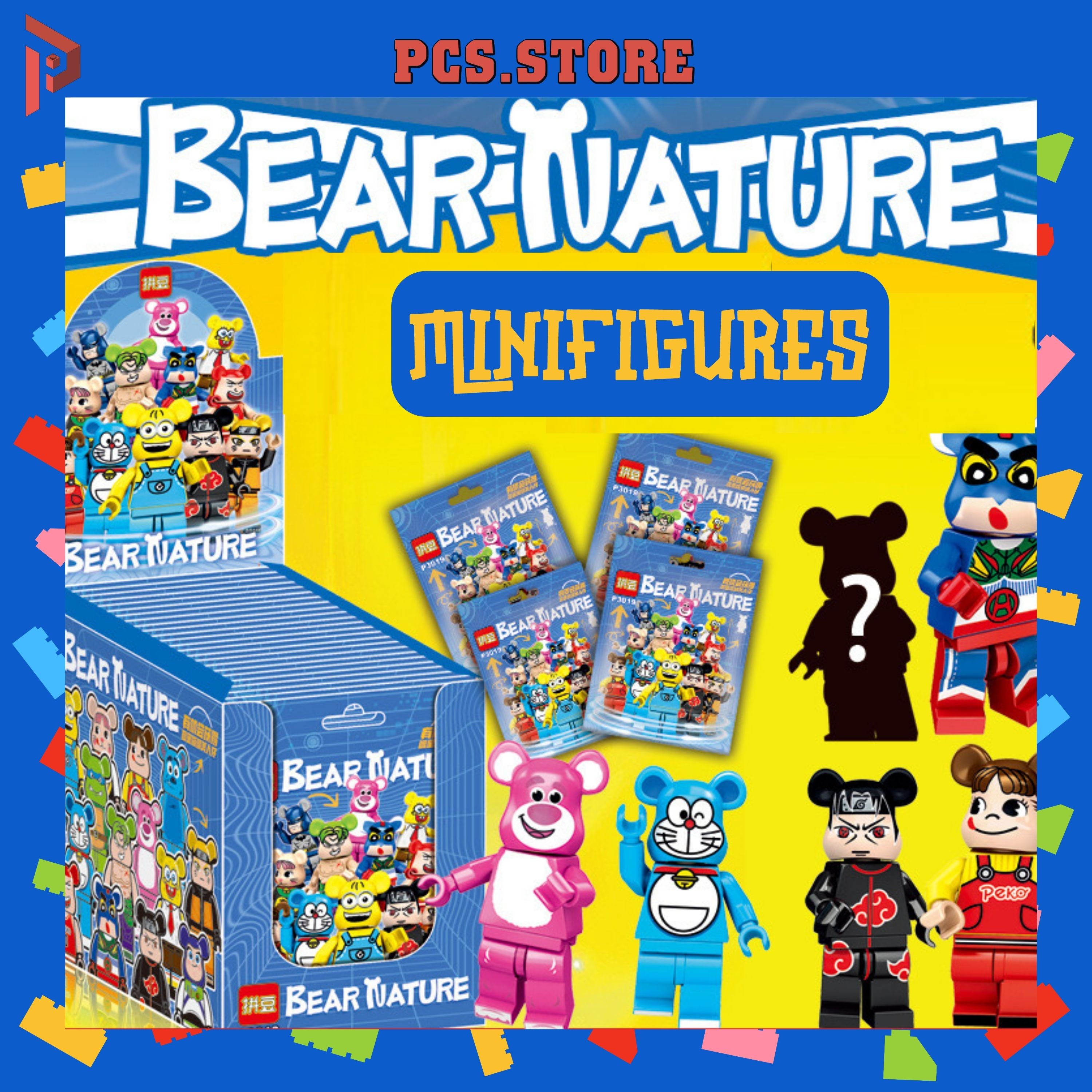 Đồ Chơi Lắp Ráp Minifigures Nhân Vật Bí Ẩn Bearbrick Bear Nature - PCS STORE