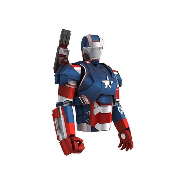 Mô hình giấy Iron Mann Patriot tỉ lệ 1/6