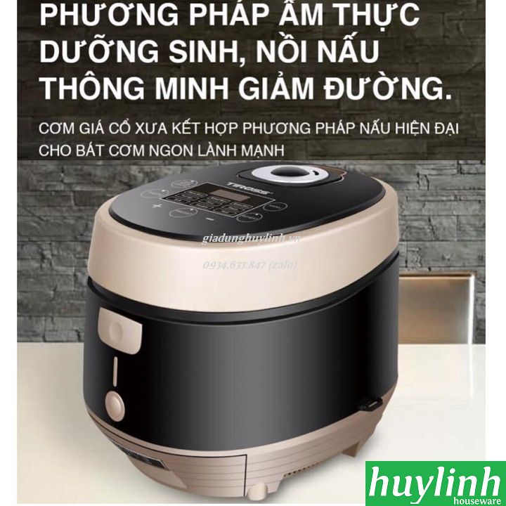 Nồi cơm điện giảm đường cao tần IH Tiross TS9911 - 1.5 lít [Tổng 4 lít] - Hàng chính hãng