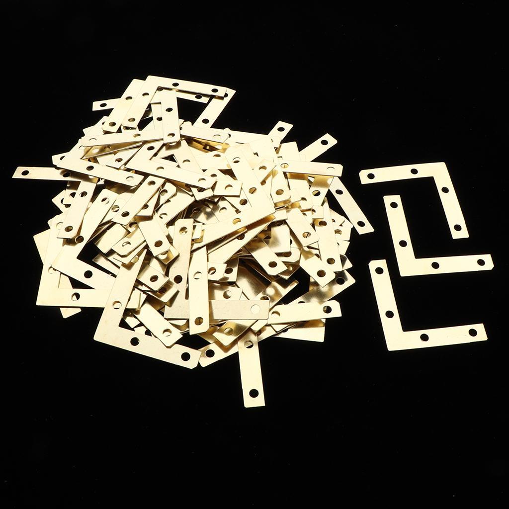 100Pc Corner Repair Mending Plate Picture Frame Bracket