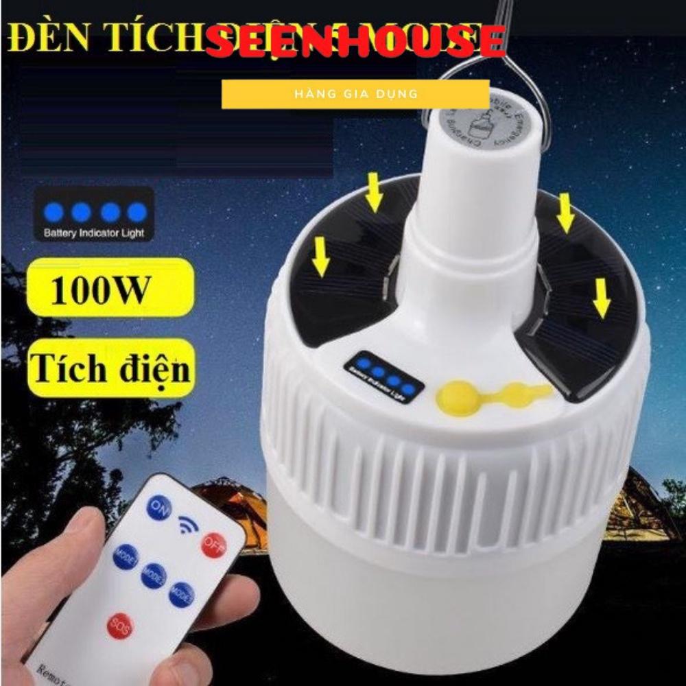 Bóng đèn tích điện 100w có móc treo kèm củ sạc