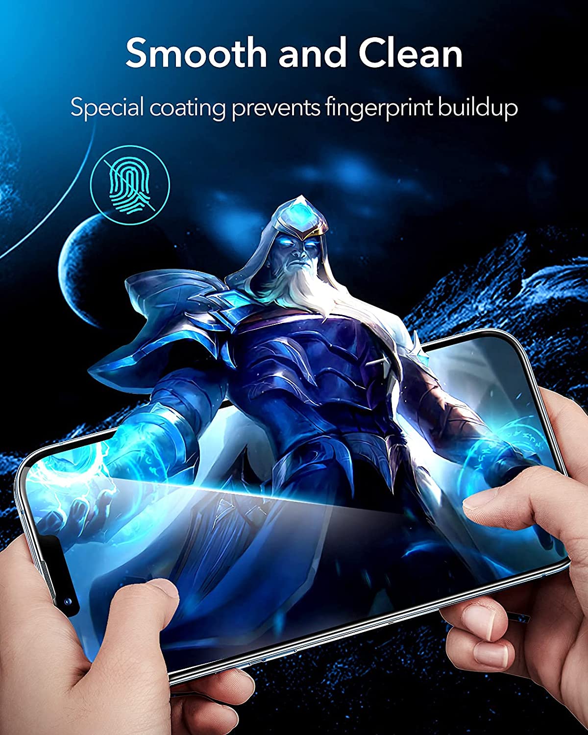 Miếng Dán Kính Cường Lực ESR Ultra Tough cho iPhone 13 Pro Max (Bộ 2 Miếng) - Hàng Nhập Khẩu