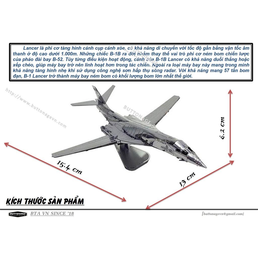 Mô Hình Lắp Ráp 3d Máy bay ném bom B-1B Lancer