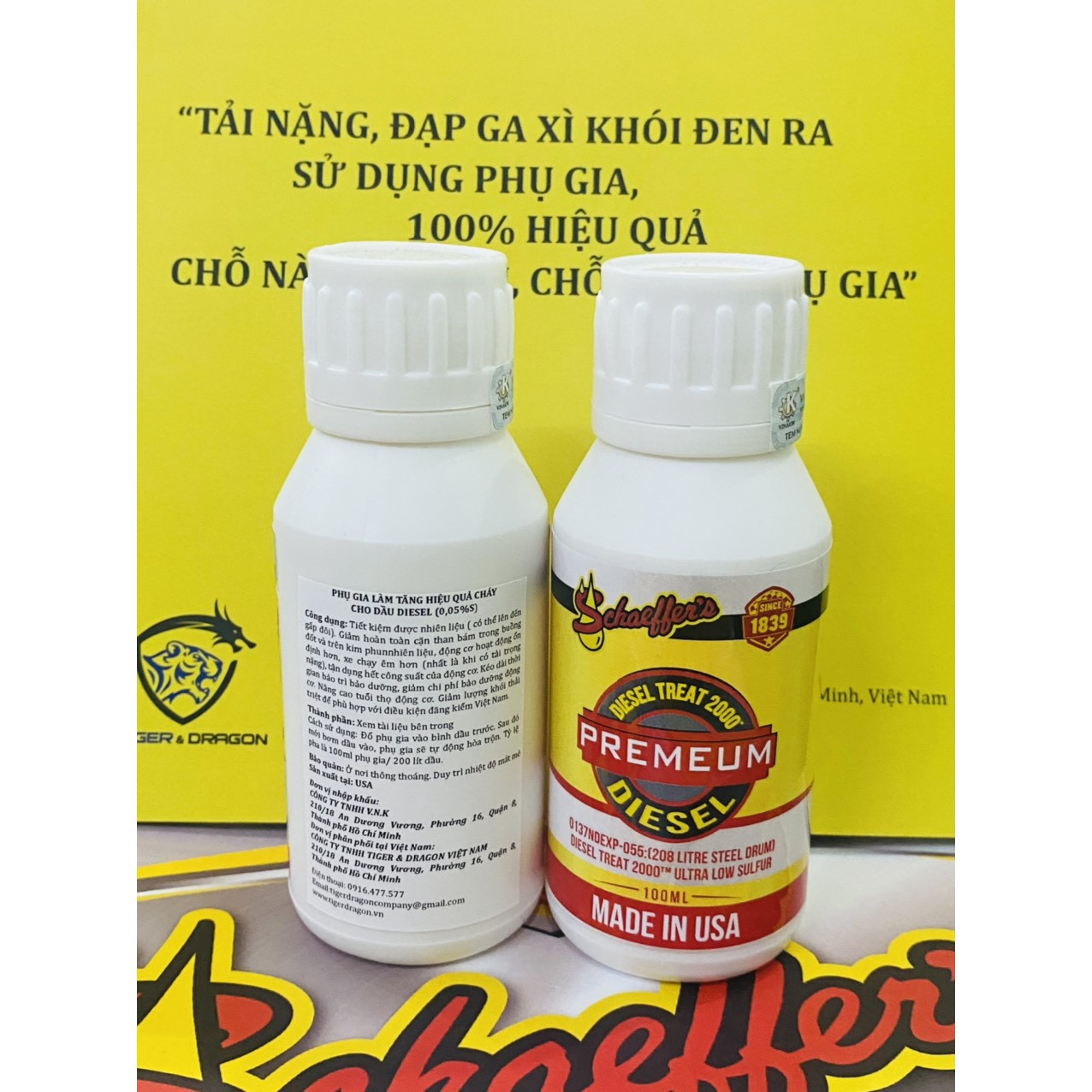 PHỤ GIA LÀM TĂNG HIỆU QUẢ CHÁY CHO DẦU DIESEL - SCHAEFFER'S