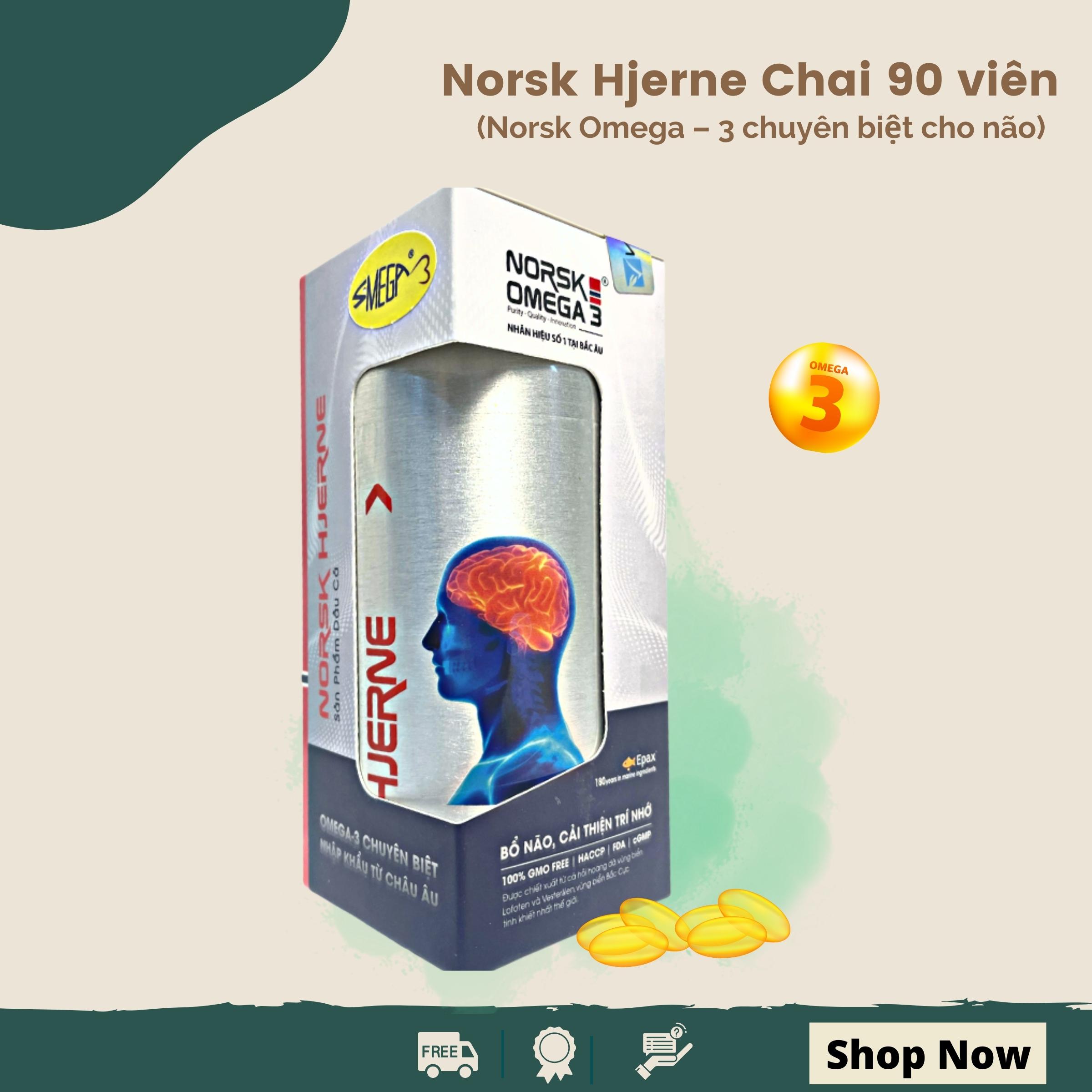 Norsk - Hjerne - Omega 3 chuyên biệt cho não Lọ 90 viên