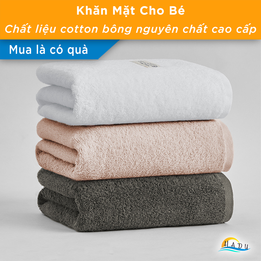 Khăn Tắm Lớn Dày Cotton Bông Tự Nhiên Nguyên Chất Cao Cấp 70x140cm Thấm Hút Tốt Siêu Mềm Mại An Toàn HADU