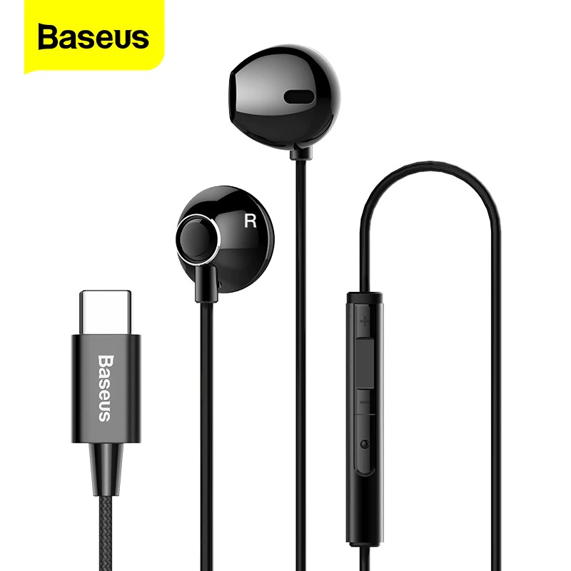 Tai nghe Baseus Encok C06 chânType-C Có mic( Excellent sound quality , sounds like being at the scene ) - Hàng Chính Hãng