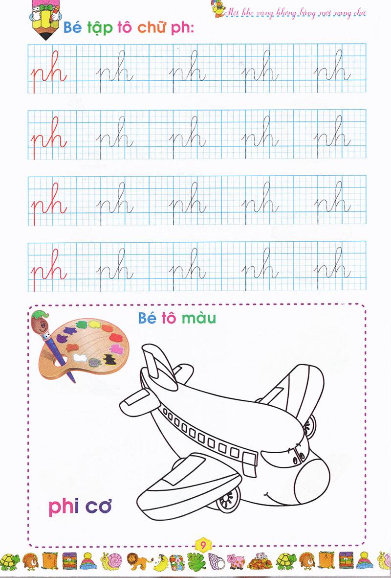 Bé Vào Lớp 1 - Tập Tô Chữ Cái (Quyển 3)